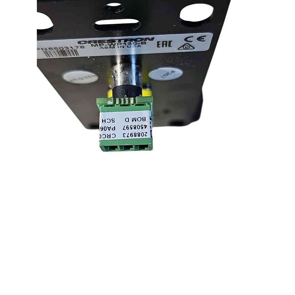 Crestron MP-WP130-B Media Wall Plate VGA Mini-TRS Stereo Audio Black 6503178